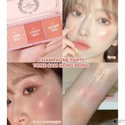 Bảng má hồng bảng phấn má 3 màu I’m Meme Afternoon Tea Blusher Palette 11.4g