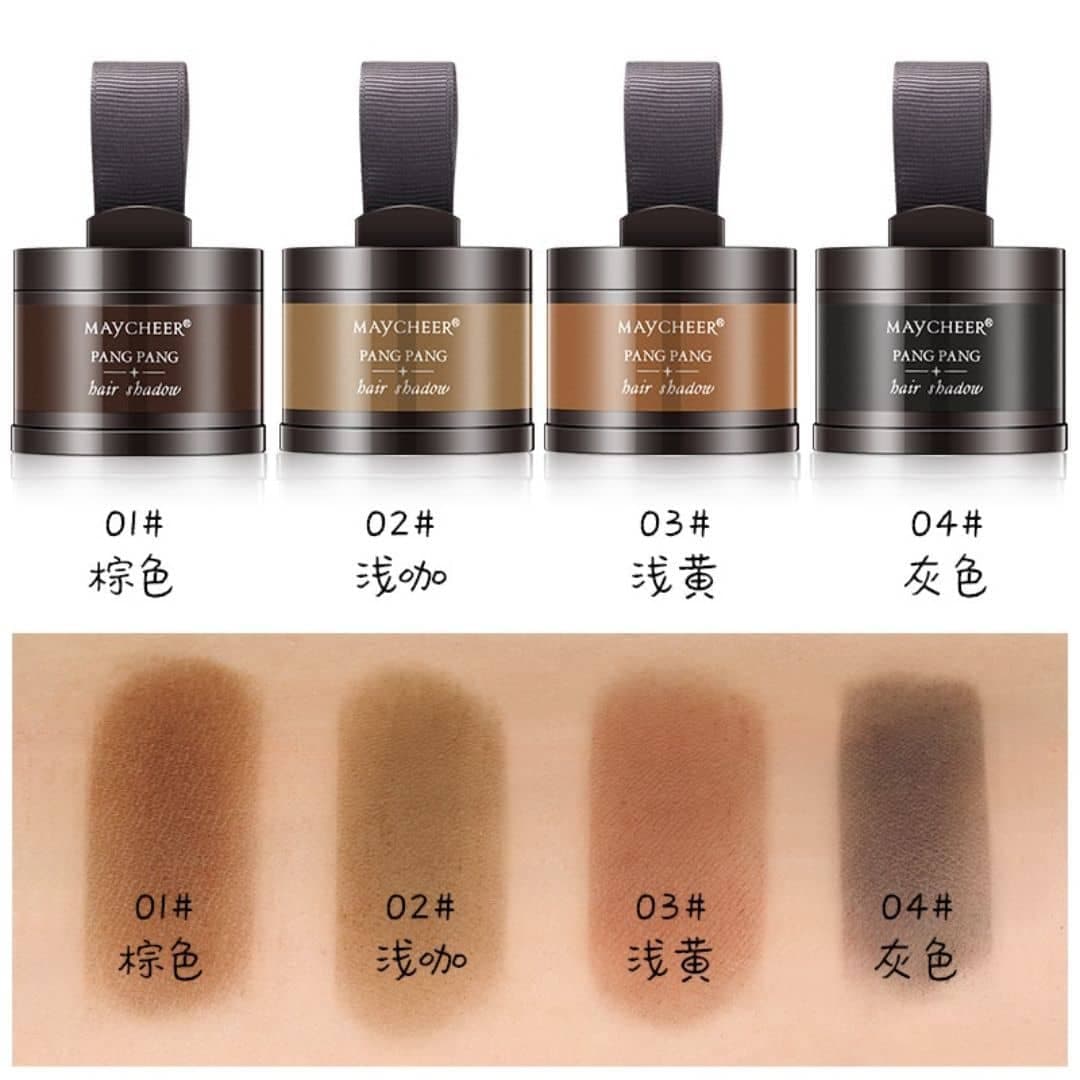 Phấn che khuyết điểm tóc, phấn dặm chân tóc che hói thưa da đầu Hair Shadow Maycheer