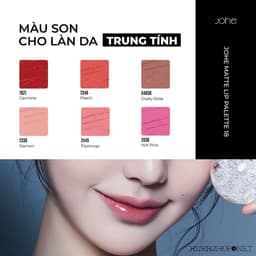 Bảng Son Johe Matte Lip Palette 18 Ô Màu Ver.2