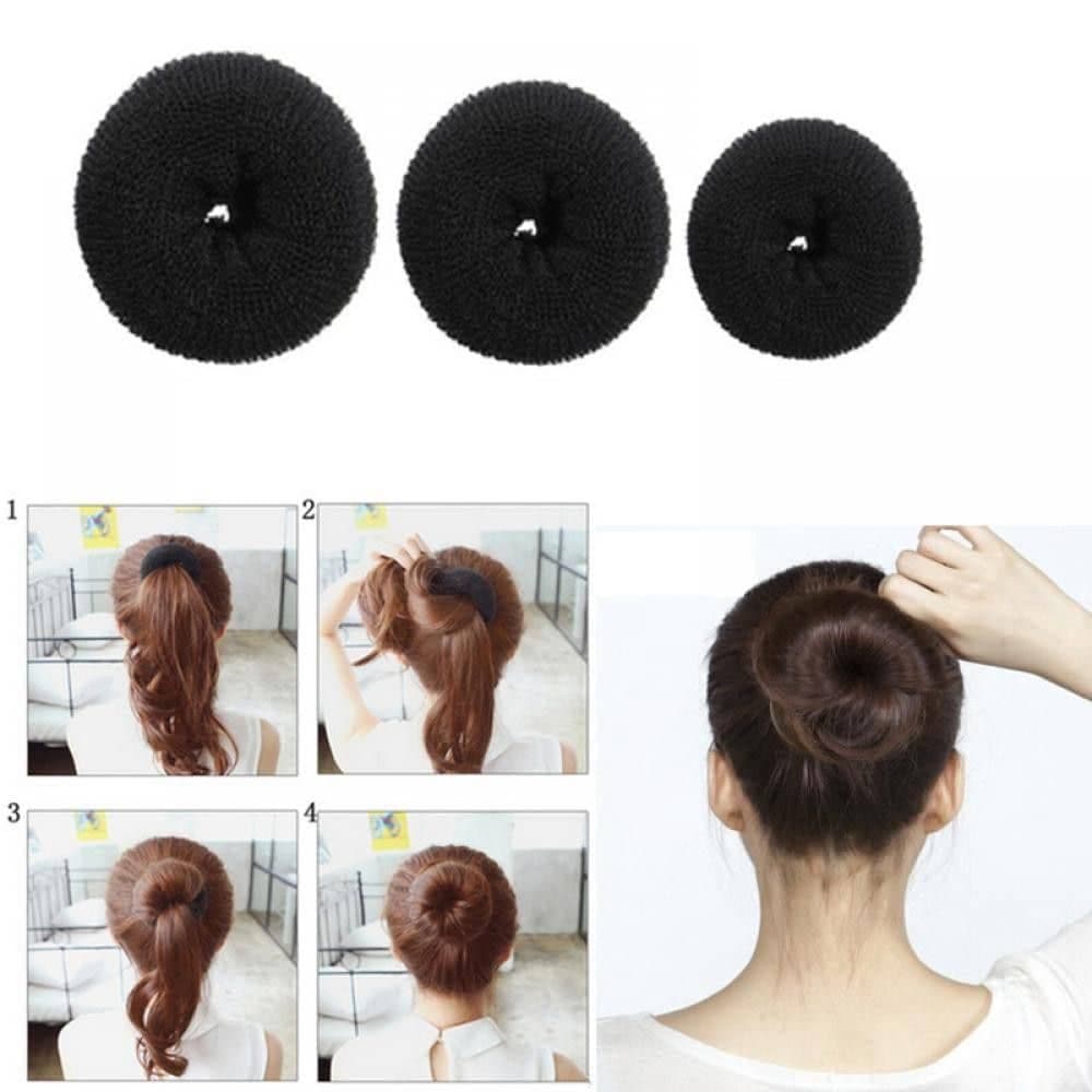 Búi tóc độn tóc Donut chất liệu mút