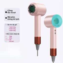 Máy sấy tóc Super Hair Dryer cao cấp không cánh quạt hai chiều nóng-lạnh