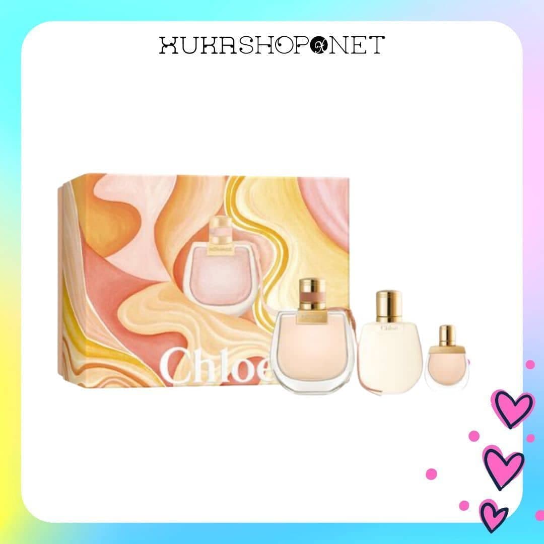 Set Nước Hoa Nữ Chloe Nomade EDP 3 Món