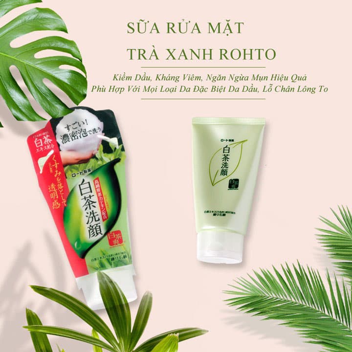 SRM ROHTO TRÀ XANH SHIROCHASOU GREEN TEA FOAM