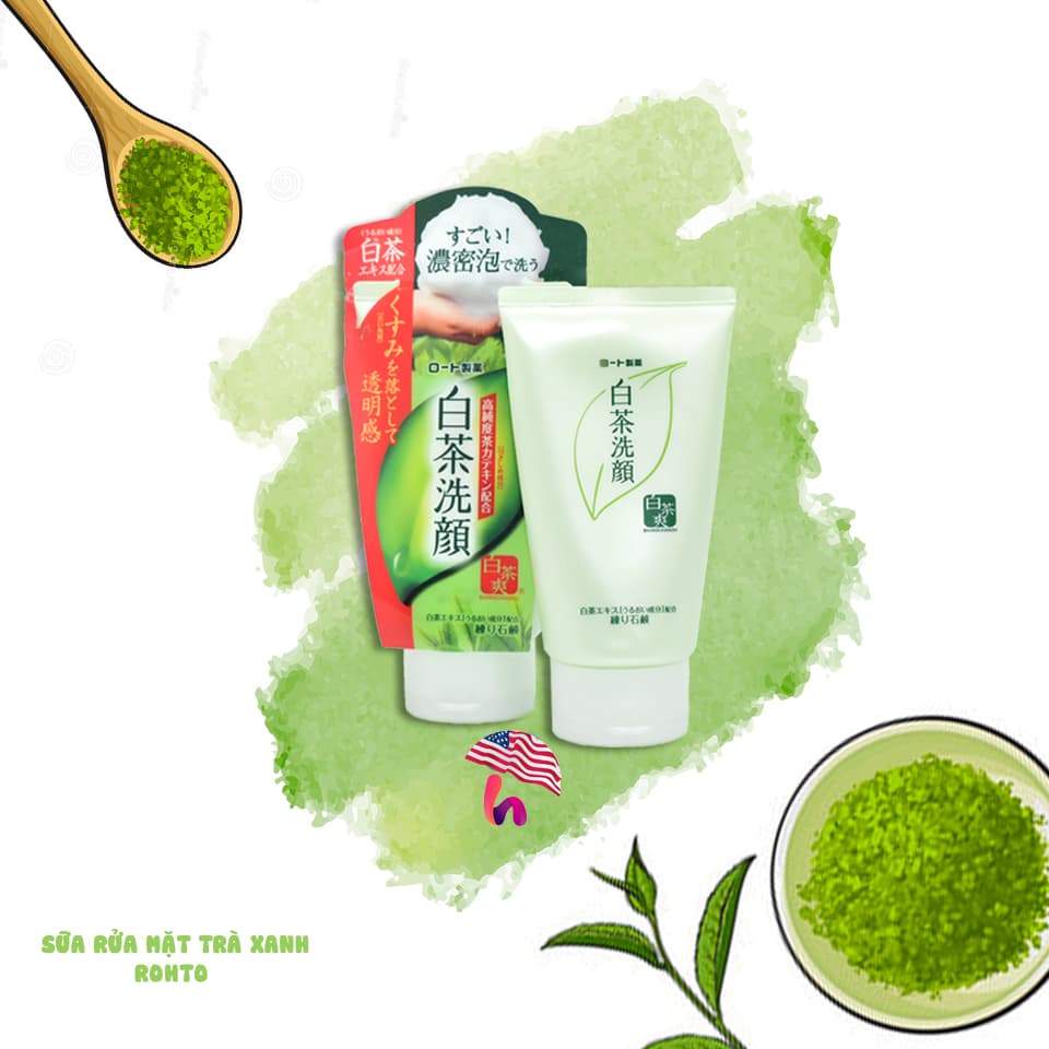 SRM ROHTO TRÀ XANH SHIROCHASOU GREEN TEA FOAM